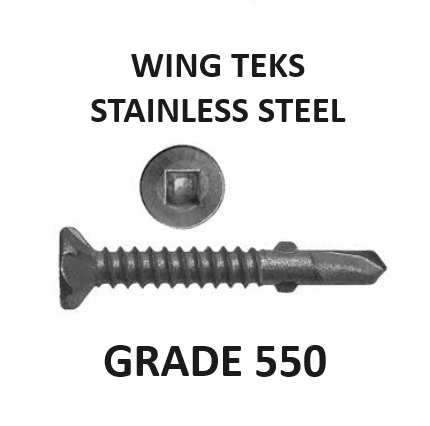 550 Grade Wing Teks Stainless Steel